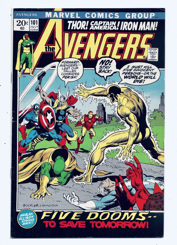 The Avengers #101 (1972) VF/NM