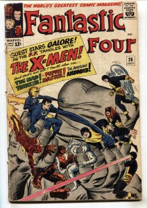 Fantastic Four #28--1964--X-MEN--Marvel--comic book--G/VG