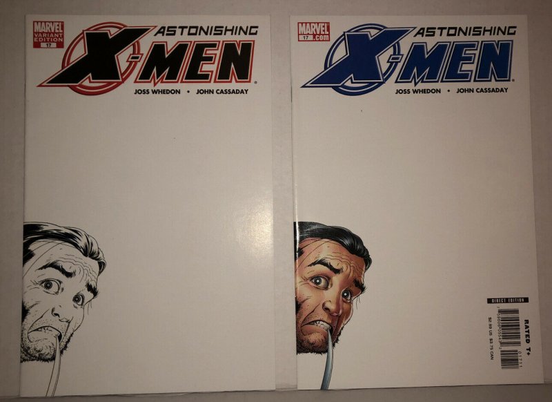 Astonishing X-Men #17  Lot Of 2 Sketch Cover Variant