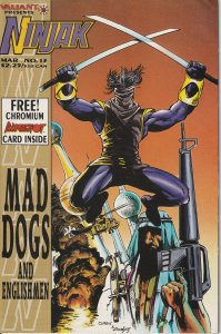 Ninjak #13 (1995)  Bloodshot Exclusive Chromium trading card