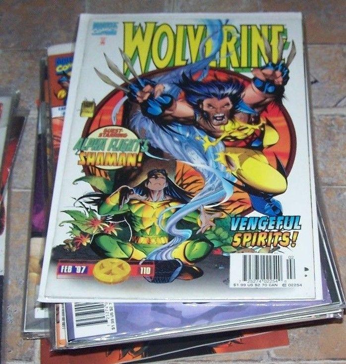 Wolverine #110 (Feb 1997, Marvel) shaman alpha flight elektra stick