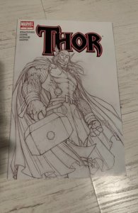 Thor #1 Third Print Cover (2007) sketch variant