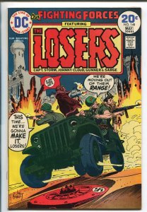 OUR FIGHTING FORCES #148 1974-DC-THE LOSERS-JOHN SEVERIN-JOE KUBERT-vf/nm