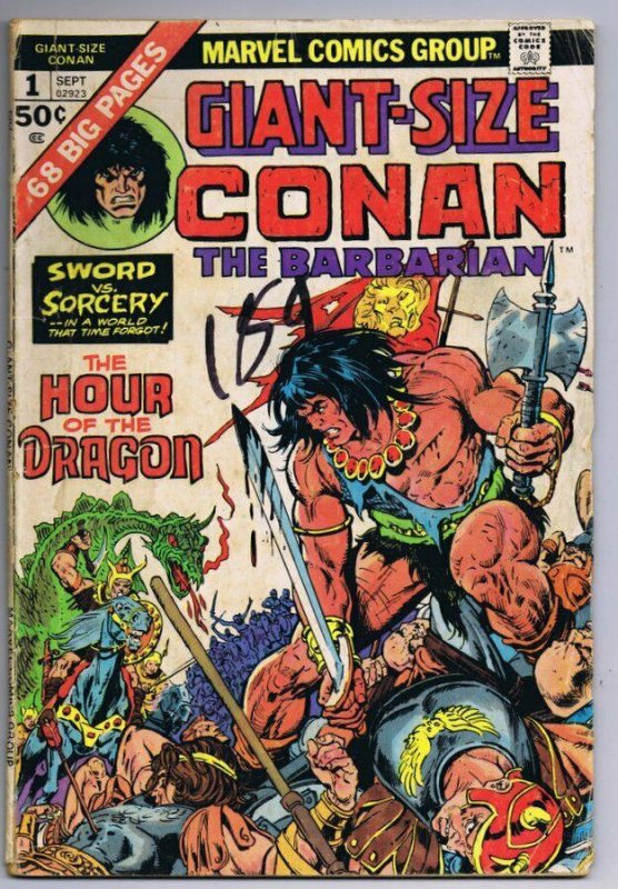 Giant Size Conan the Barbarian #1 ORIGINAL Vintage 1975 Marvel Comics 