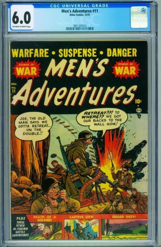 MENS ADVENTURES #11 CGC 6.0 1951-RED MENACE-SUICIDE STORY 3811331013