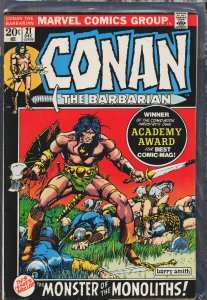 Conan the Barbarian #21 (1972) Conan