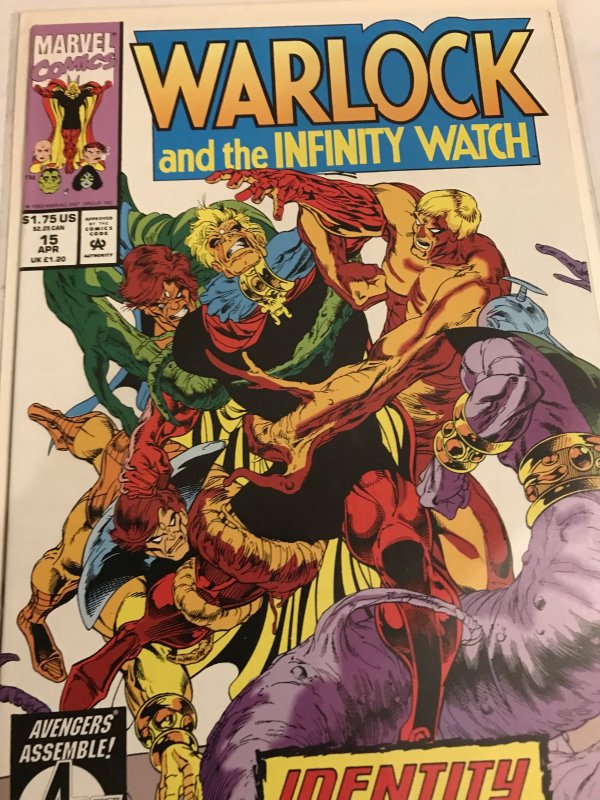 WARLOCK and the INFINITY WATCH #15 : Marvel 4/93 NM-; Warlock