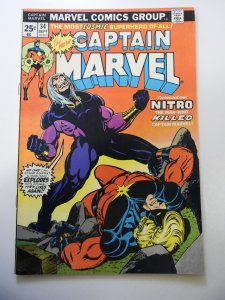 Captain Marvel #34 FN Condition MVS Intact