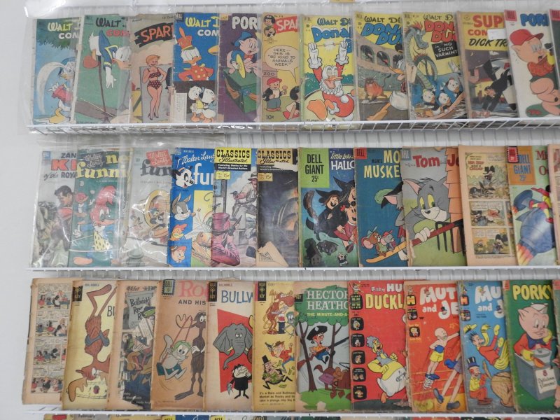Huge Lot of 100+ Low Grade Comics W/ Walt Disney Comics, King Comics, +More!