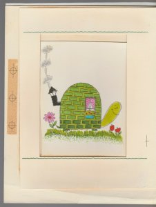 YOUR NEW HOUSE Cute Cartoon Turtle w/ Shell Home 8x10 Greeting Card Art #NH4502