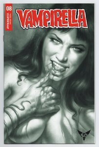 Vampirella #8 Lucio Parrillo 1:50 B&W Variant (Dynamite, 2020) VF/NM