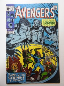 The Avengers #73 (1970) VG Condition! 1 in spine split, tape residue front cover