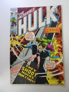 Incredible Hulk #142 FN+ condition