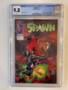 Spawn #1 (1992) CGC 9.8 WP Classic McFarlane 1st app Spawn