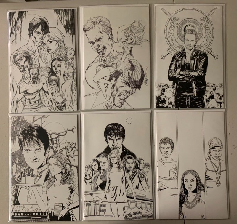 True Blood set of 6 sketch covers #1-6 6 diff 8.0 (2010)