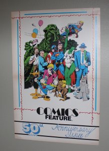 Comic Features Magazine 50th Issue Pin Up / 1986