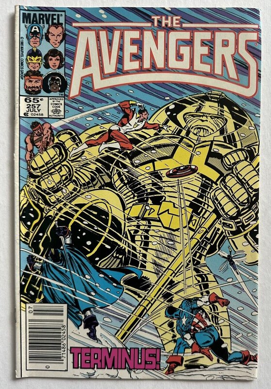 (1985) THE AVENGERS #257 1st Appearance NEBULA! GOTG! Newsstand Variant Cover