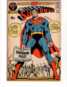 Superman #240 Classic Neal Adams Cover Bronze DC