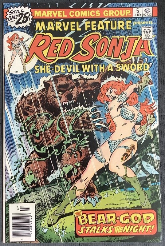 Marvel Feature #5 (1976, Marvel) Red Sonja. VF