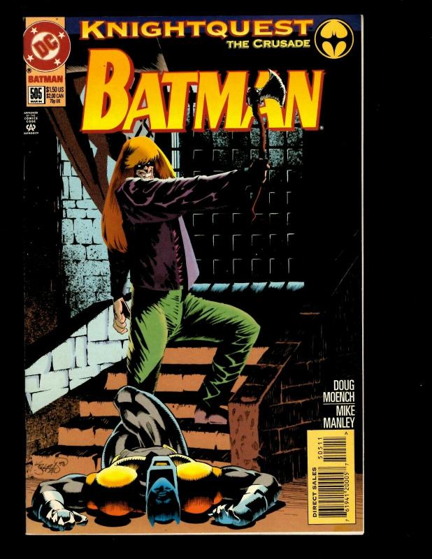 10 Batman DC Comics # 501 502 503 504 505 506 507 508 509 510 Knightfall SM3