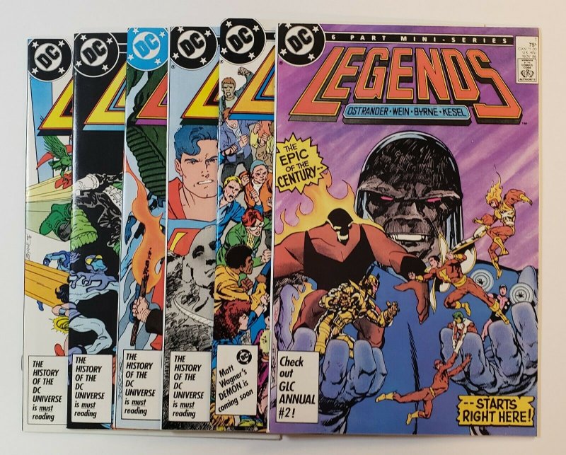 Legends #1-6 Complete Set 1986 1ST New Suicide Squad, 1ST Amanda Waller VF/NM