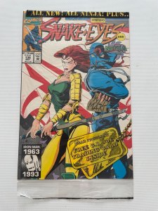 G.I. Joe # 136 NM SEALED In Polybag Marvel Comic Book Snake Eyes 2 J249