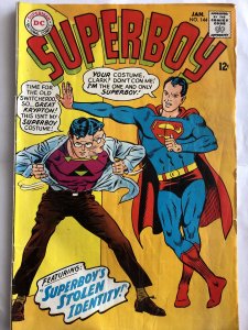 Superboy #144. VG, superboy’s stolen identity!!