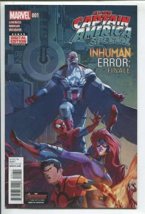 Captain America Special #1 & Variant - Inhuman Error: Finale - (Grade VF+) 2015