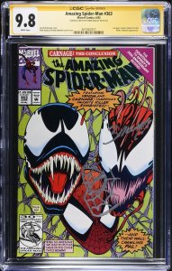 Amazing Spider-Man (1992) # 363 (CGC 9.8 SS) Signed & Remark Mark Bagley
