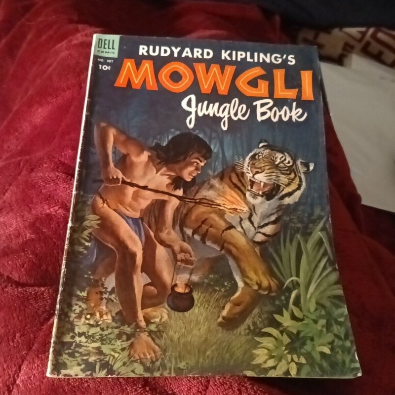 Four Color #487 Rudyard Kipling’s Mowgli Dell Comics 1953 golden age jungle book