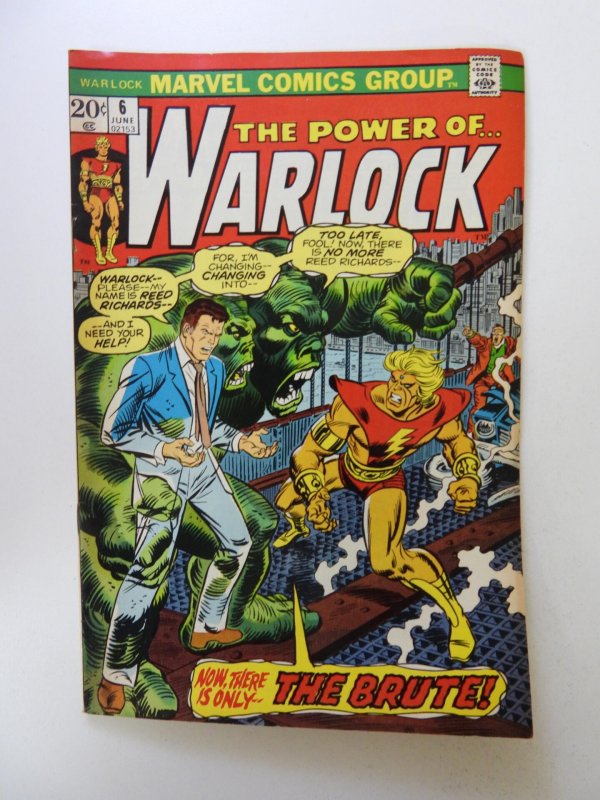 Warlock #6 (1973) FN- condition