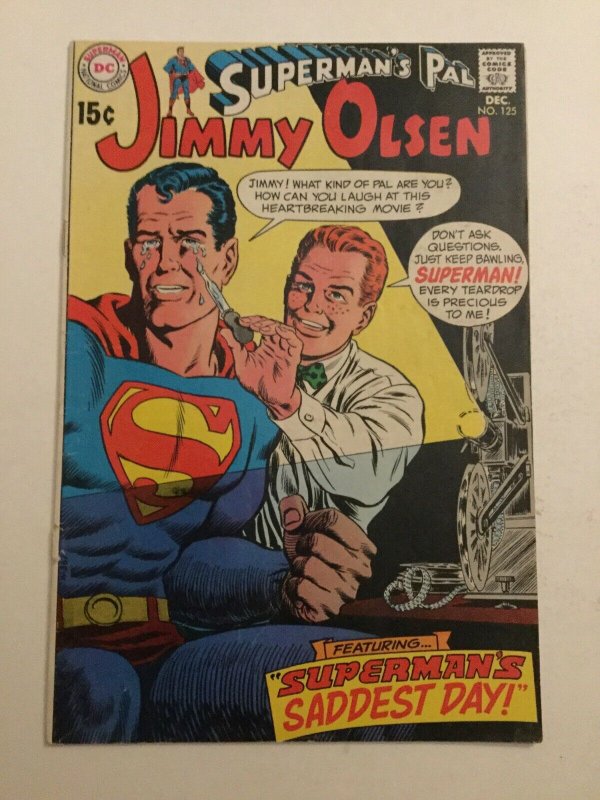 Superman’s Pal Jimmy Olsen 125 Vg+very Good+ 4.5 Bottom Staple Detached Dc