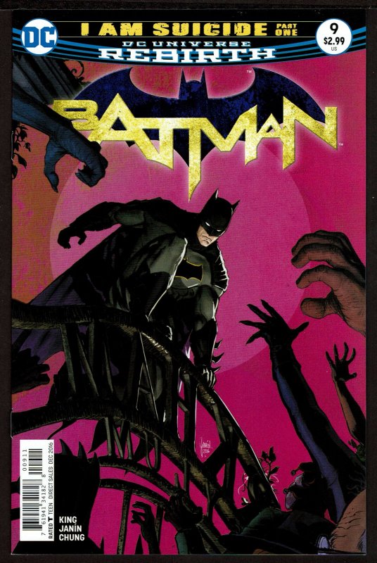 Batman #9 Rebirth (Dec 2016, DC) 0 9.4 NM