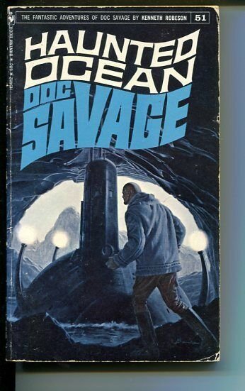 DOC SAVAGE-HAUNTED OCEAN-#51-ROBESON-G/VG-JAMES BAMA COVER-1ST EDITION G/VG