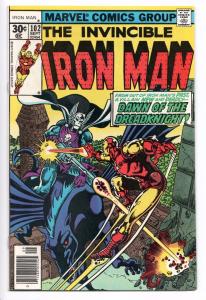 Iron Man #102 - Dreadknight / Frankenstein's Monster  (1977) - VF/NM