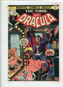 TOMB OF DRACULA #24 (8.5) A MOURNING FOR THE DEAD!! 1974
