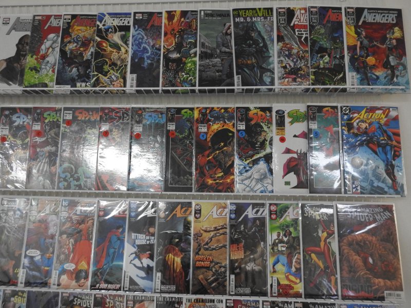 Huge Lot of 150 Comics W/ Spawn, Spiderman, Avengers Avg. VF+ Condition!
