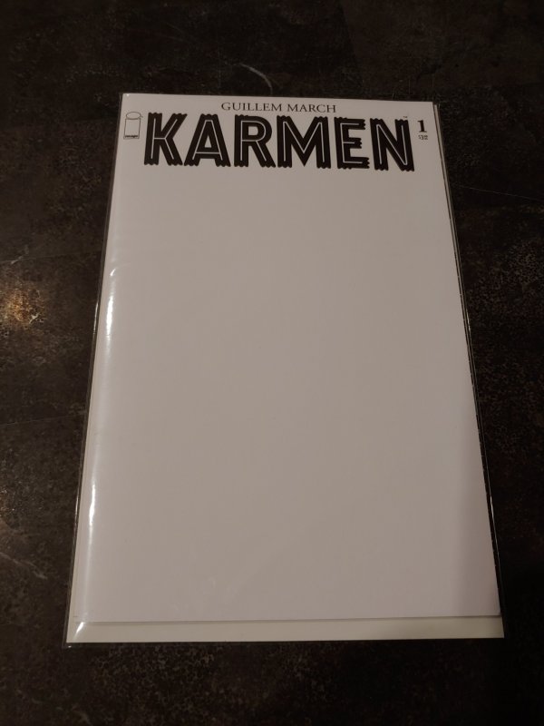 Karmen 1 NM 1A Main first blank sketch variant cover GUILLEM MARCH ongoing 2021