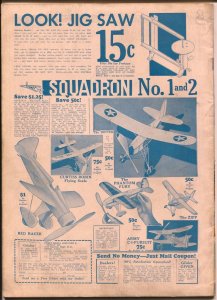 Model Airplane News 8/1933-Jay-biplane dogfight  pulp style aviation cover Ko...