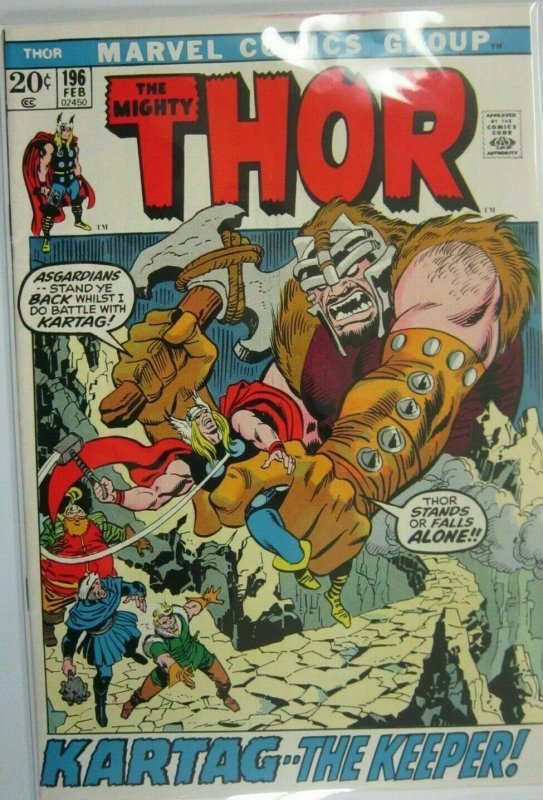 The Mighty Thor #196 - 5.0 VG/FN - 1972