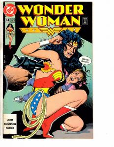 Lot Of 2 Wonder Woman DC Comic Books # 64 FN/VF 65 FN/VF Bolland Covers JR1