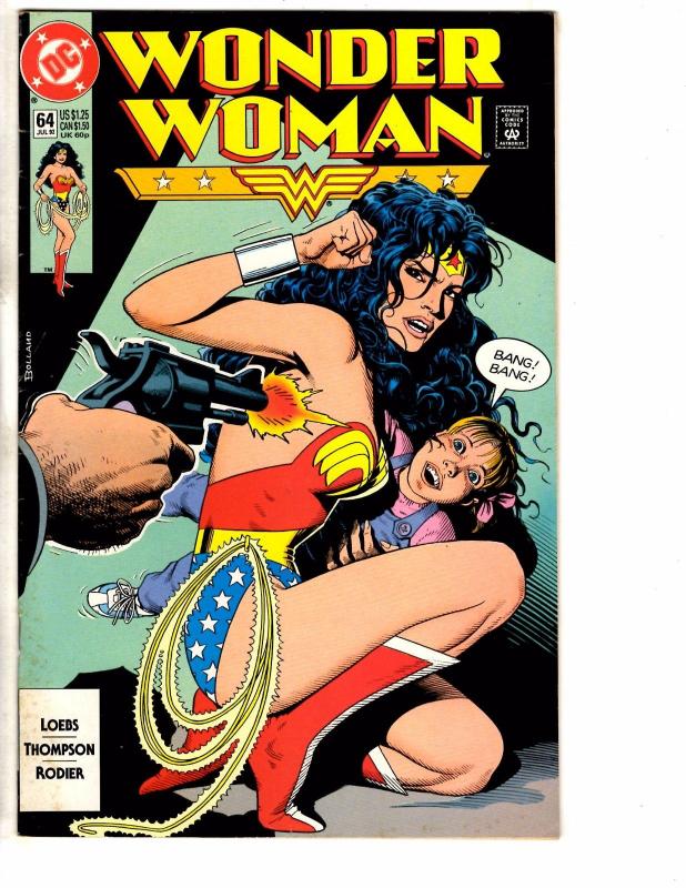 Lot Of 2 Wonder Woman DC Comic Books # 64 FN/VF 65 FN/VF Bolland Covers JR1