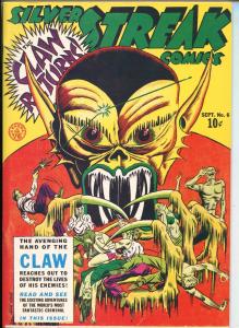 SILVER STREAK COMICS #6 REPRINT #1970'S-dYNA pUBS-JACK COLE COVER-THE CLAW-vf