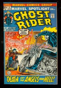 MARVEL SPOTLIGHT #6 1972-DEATH ANGELS HELL-GHOST RIDER VF-