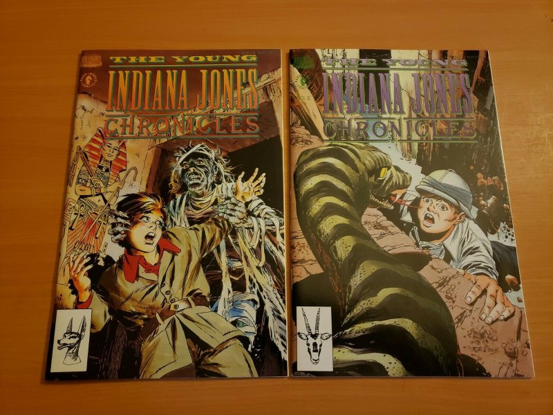 Young Indiana Jones Chronicles 1-2 Complete Set Run! ~ NEAR MINT NM ~ 1992