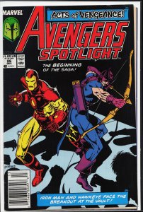 Avengers Spotlight #26 (1989) Hawkeye