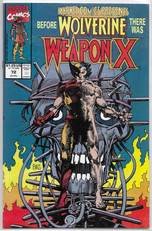 Marvel Comics Presents vol. 1 # 72 FN/VF Weapon X, Shanna, Daredevil, Red Wolf