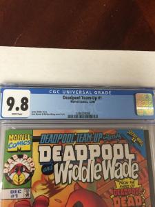 Deadpool Team Up 1 And Widdle Wade Cgc 9.8 White Pages Deadpool Month 1998