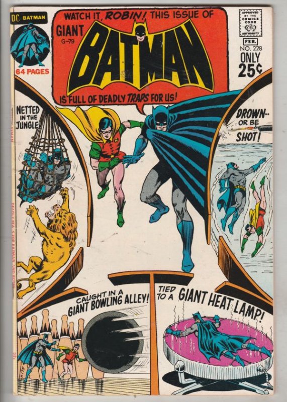 Batman #228 (Feb-71) VF+ High-Grade Batman, Robin the Boy Wonder