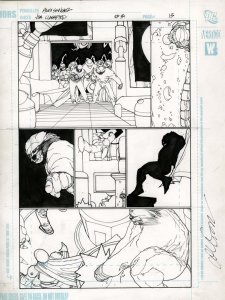 JSA: Classified #31 pg 13 Alex Sanchez Original Art  Mr.Terrific Justice Society